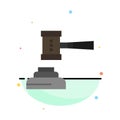 Law, Action, Auction, Court, Gavel, Hammer, Judge, Legal Abstract Flat Color Icon Template