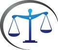 Law and attorney logo concept