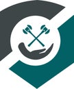 Law and attorney logo concept Royalty Free Stock Photo