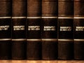 Law Books on Bankruptcy Royalty Free Stock Photo
