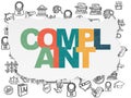 Law concept: Complaint on Torn Paper background Royalty Free Stock Photo