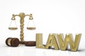 Law concept Royalty Free Stock Photo