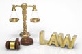 Law concept Royalty Free Stock Photo