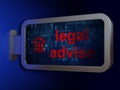 Law concept: Legal Advise and Courthouse on billboard background