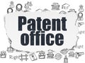 Law concept: Patent Office on Torn Paper background