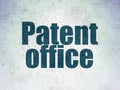 Law concept: Patent Office on Digital Data Paper background