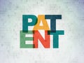 Law concept: Patent on Digital Data Paper background