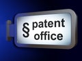 Law concept: Patent Office and Paragraph on billboard background