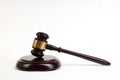 Law concept . referee gavel on a white background Royalty Free Stock Photo