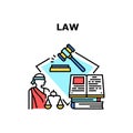 Law Consulting Vector Concept Color Illustration