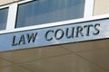 Law courts sign