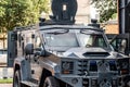 Law Enforcement Armored Vehicle for Raids Royalty Free Stock Photo