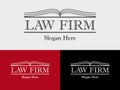 Law Firm, Law Office, Lawyer services, Open Book Vector logo template Royalty Free Stock Photo