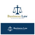 Law Firm logo design concept vector. Justice Logo Design Template. Creative Symbol. Icon Royalty Free Stock Photo