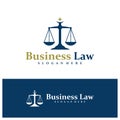 Law Firm logo design concept vector. Justice Logo Design Template. Creative Symbol. Icon Royalty Free Stock Photo