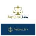 Law Firm logo design concept vector. Justice Logo Design Template. Creative Symbol. Icon Royalty Free Stock Photo
