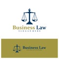 Law Firm logo design concept vector. Justice Logo Design Template. Creative Symbol. Icon Royalty Free Stock Photo