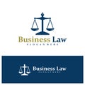 Law Firm logo design concept vector. Justice Logo Design Template. Creative Symbol. Icon Royalty Free Stock Photo
