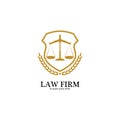 Law Firm logo and icon design template-