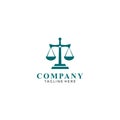 Simple Law firm with sword logo icon vector design. Universal legal, lawyer, scales sword column idea creative premium symbol