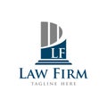Law Firm Vector Template Royalty Free Stock Photo