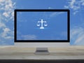 Business legal service online concept Royalty Free Stock Photo