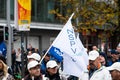 Law force protestation against violence towards police in Brussels, Belgium