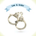 Law icon handcuffs