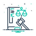 Mix icon for Law, legitimate and lawful