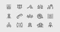 Law and Justice Icons Set