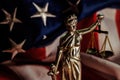 Law and Justice in United States of America Royalty Free Stock Photo