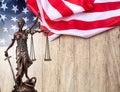 Law and Justice in United States of America Royalty Free Stock Photo