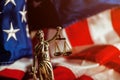 Law and Justice in United States of America Royalty Free Stock Photo