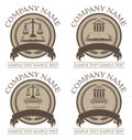 Law or Lawyer Seal Set Royalty Free Stock Photo