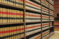 Law Library - Old Law Books Royalty Free Stock Photo