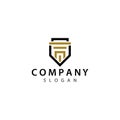 Law logo template Royalty Free Stock Photo