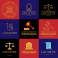 Law office logo collection