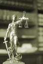 Law offices legal statue Themis Royalty Free Stock Photo