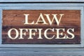 Law offices sign Royalty Free Stock Photo