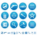 Law and order icons