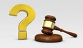 Law And Question Mark Sign Legal Concept Royalty Free Stock Photo