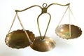 Law scales. Symbol of justice isolated Royalty Free Stock Photo