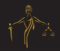 Law stylized icon