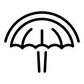 Law umbrella icon outline vector. Copyright patent