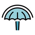 Law umbrella icon vector flat