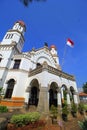 LAWANG SEWU OR THOUSAND DOORS BOULDING IS A OLD BULDING FROM DUTCH COLONIAL ERA THAT HAVE THOUSAND DOORS. Royalty Free Stock Photo