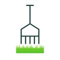 Lawn aerate icon