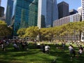 The Lawn, Bryant Park, Manhattan, NYC, NY, USA Royalty Free Stock Photo