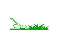 Lawn care logo design template vector