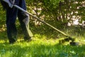 Lawn care maintenance Royalty Free Stock Photo